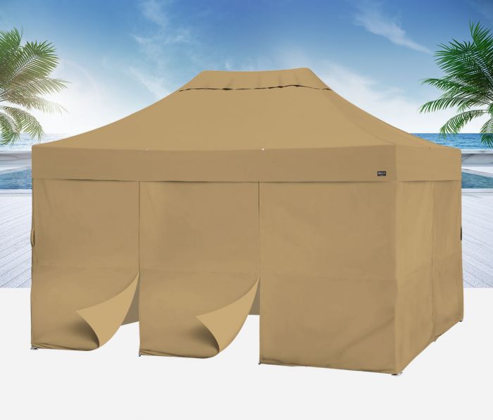 イージーアップの高級テントバンガロー4.5m (カーテン6枚)