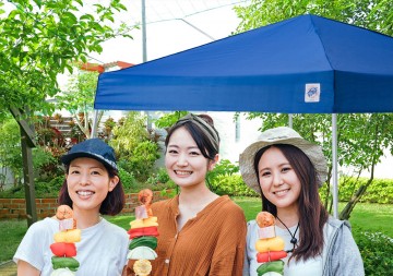 イージーアップブログ | お庭用におすすめなワンタッチテント＆横幕！使い方と注意点