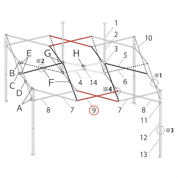 代替品A1-A0582 ※廃盤 ﾄﾗｽ大C1510mm (DXA45-07用)