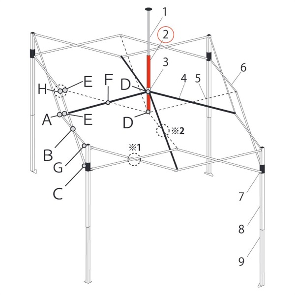 ﾋﾟｰｸﾎﾟｰﾙ下部 (DR30-15用)