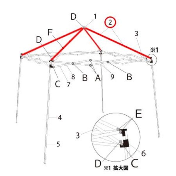 ﾋﾟｰｸﾄﾗｽ先端･根元ｾｯﾄ (SW30-16用)