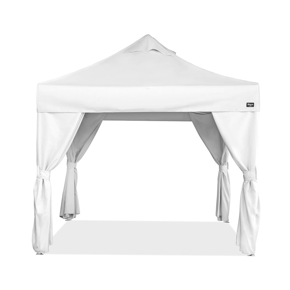 バンガロー カーテン4枚付き (3×3m)(ホワイト)