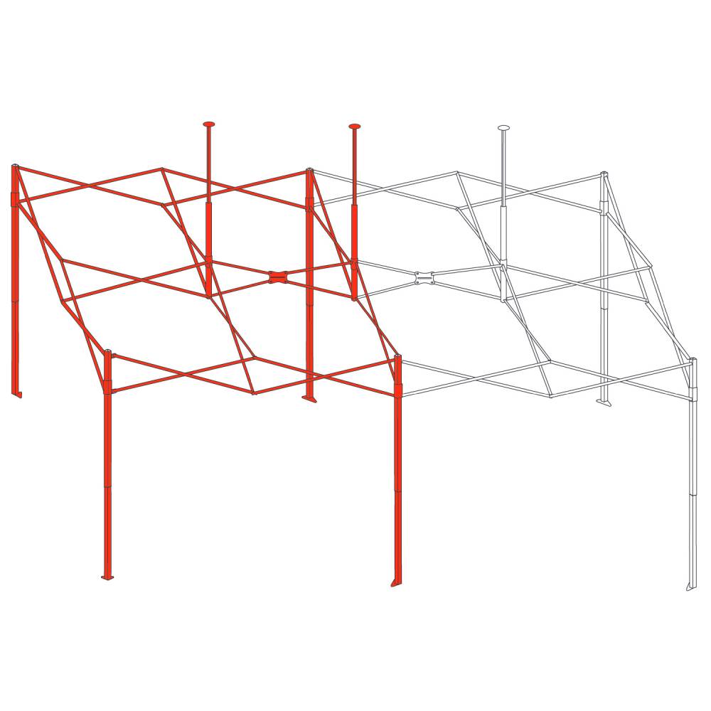 完成フレーム デラックス用 (3×6m) 【アルミA】