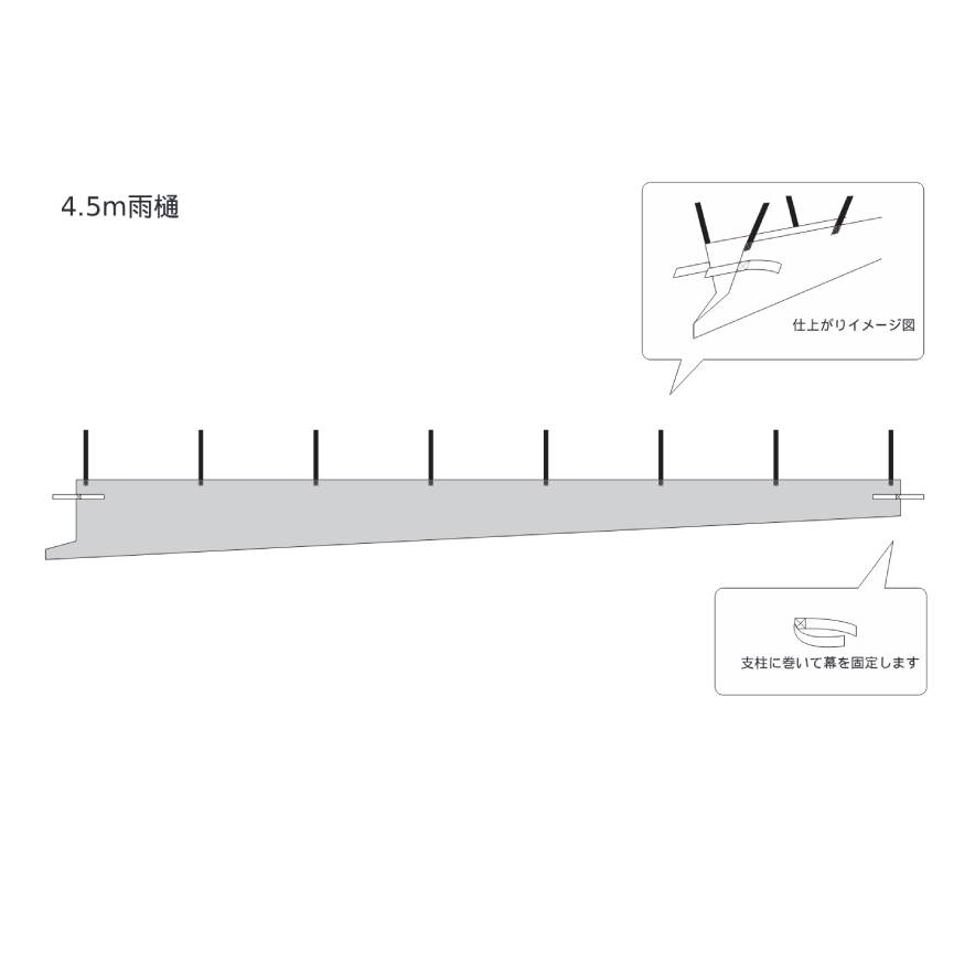 雨樋(幅4.5ｍ)