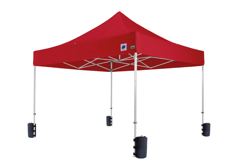 デラックス (3×3m) スチール＋水ウエイトセット(レッド)