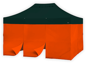 ダークグリーン×オレンジ