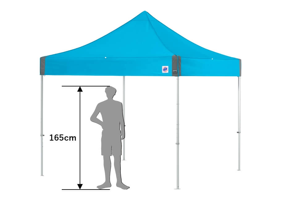 来夢 イージーアップ・テントVISTA(ビスタ) 2.9×2.9 ブルー DMJ29-18 DMJ29-18 