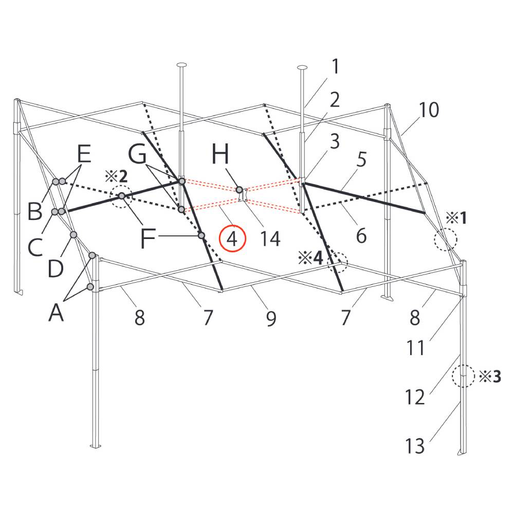 イベント用テントデラックス (3×4.5m)
